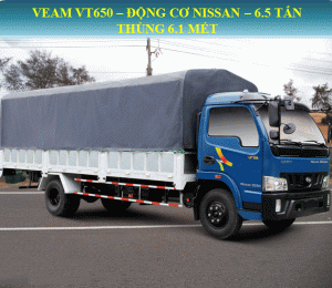 Veam tải VT650 thùng mui bạt